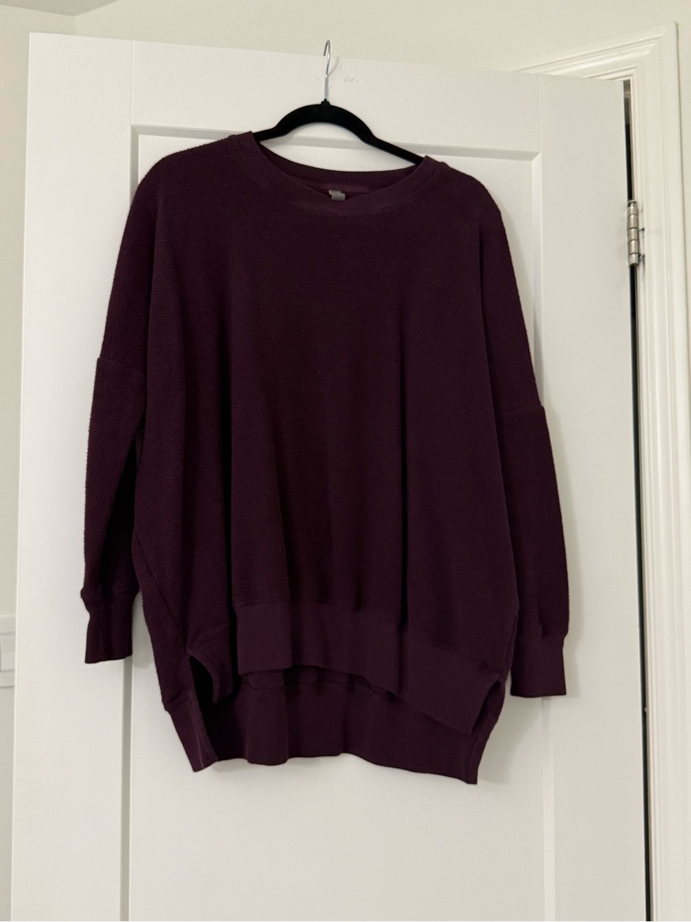 aerie Plum Crewneck Oversized Sweater